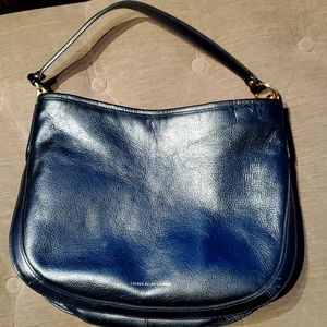 Ralph Lauren black leather hobo shoulder bag